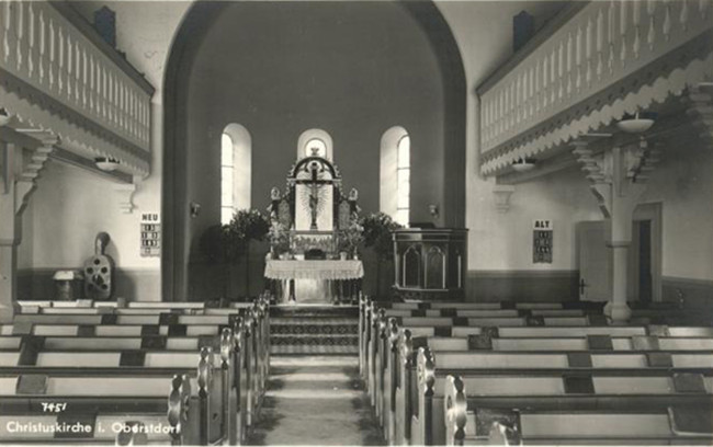 Christuskirche 1930 innen